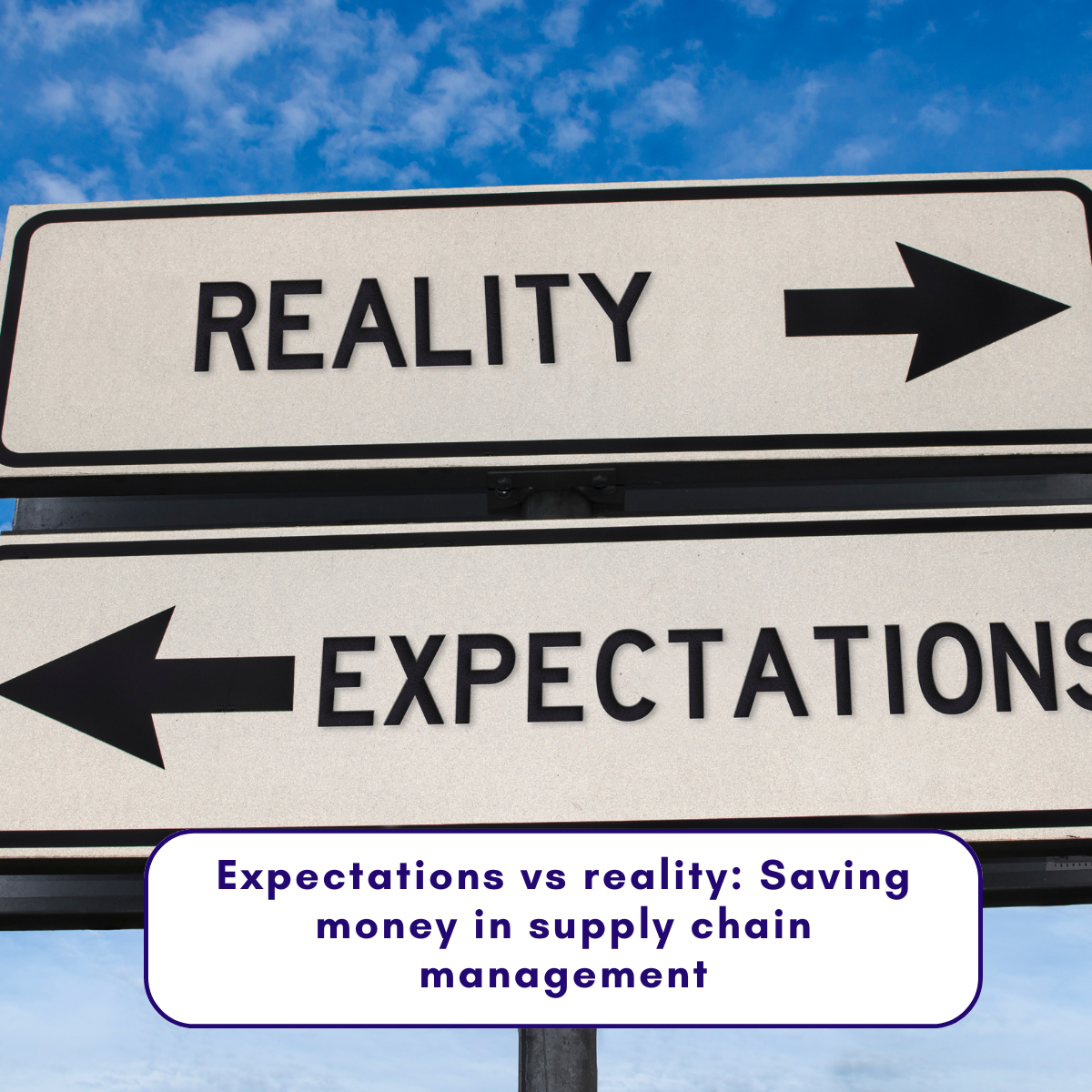 Expectations vs reality: Saving money in supply chain management ...