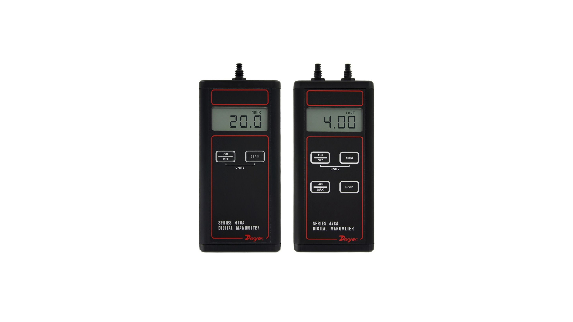 Series 476A Single Pressure & Series 478A Digital Manometer
